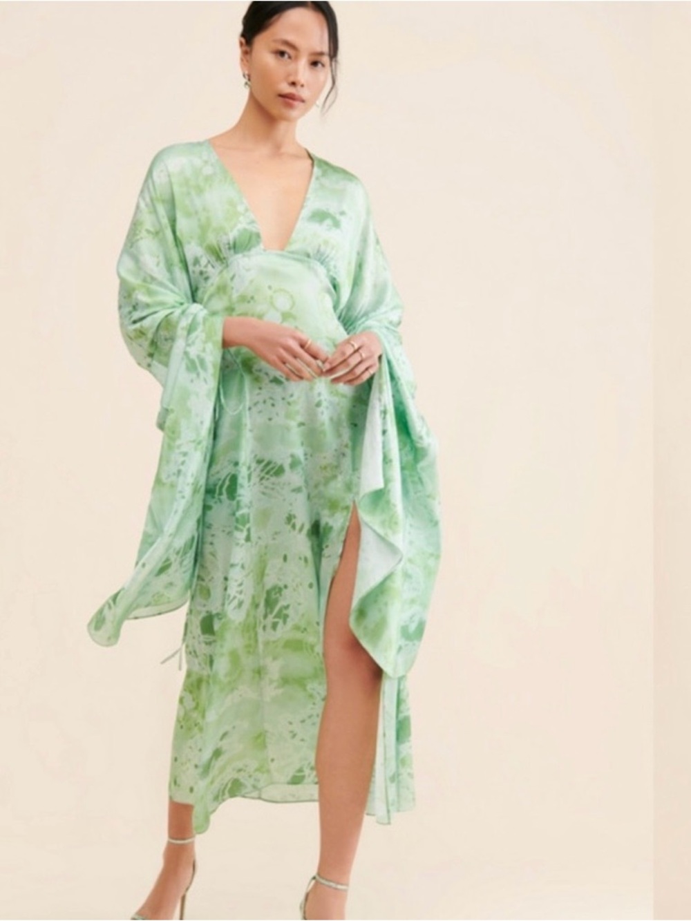 NWT Let Me Be Midas Midi Abstract Dress 
Women’s Size: S